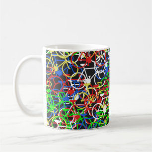 Multicolor-Fahrradtasse Kaffeetasse