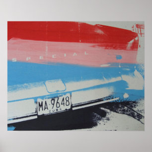 Multicolor fender poster