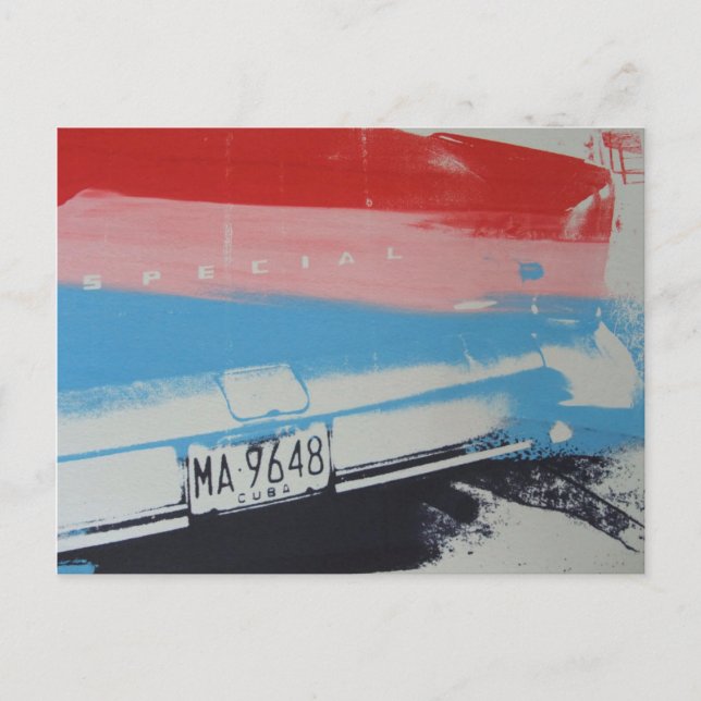 Multicolor fender postkarte (Vorderseite)