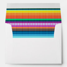Multicolor Fiesta Mexican Stripe Umschlag