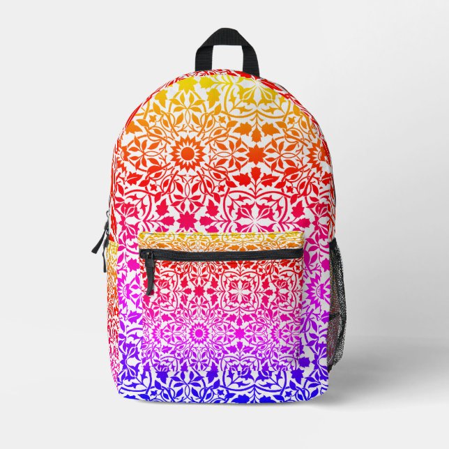 Multicolor filigree bedruckter rucksack (Vorderseite)
