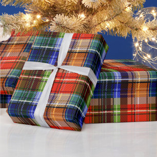 Multicolor Flannel Kariert Tartan Muster Geschenkpapier