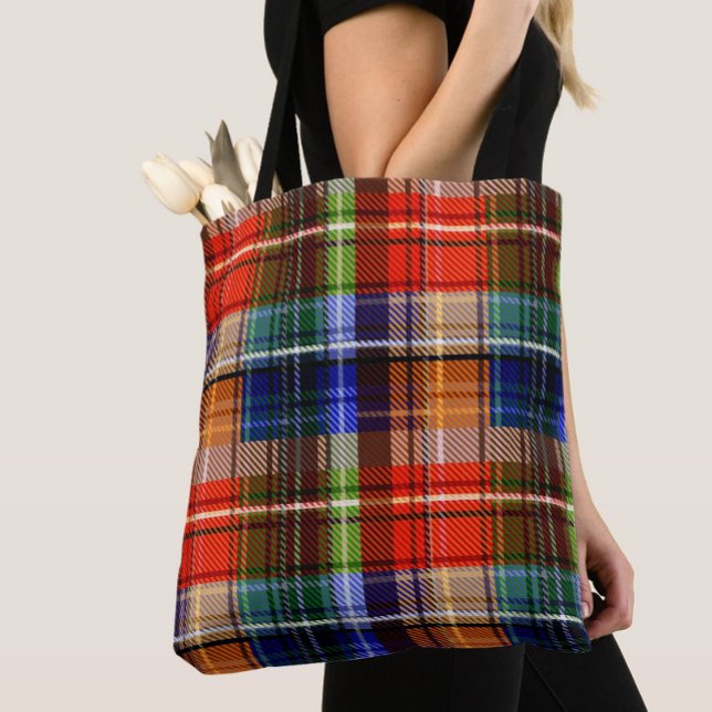 Multicolor Flannel Kariert Tartan Muster Tasche (Von Creator hochgeladen)