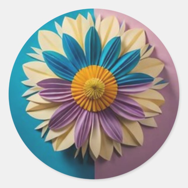 Multicolor Floral Sticker Art (Vorderseite)