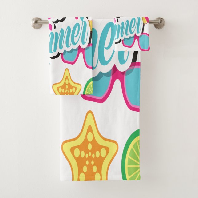 Multicolor Fruchtbadehandtuch-Set Badhandtuch Set (Insitu)