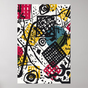 Multicolor Funky Abstrakt Art Poster