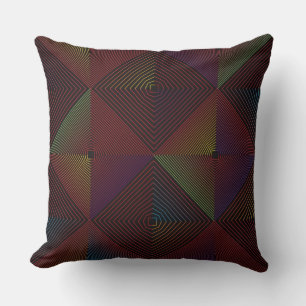 Multicolor Geometrie-Drehkissen Kissen