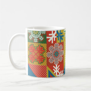 Multicolor Geometrie: Hintergrund der lokalen Schn Kaffeetasse