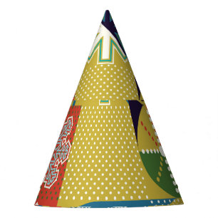 Multicolor Geometrie: Hintergrund der lokalen Schn Partyhütchen