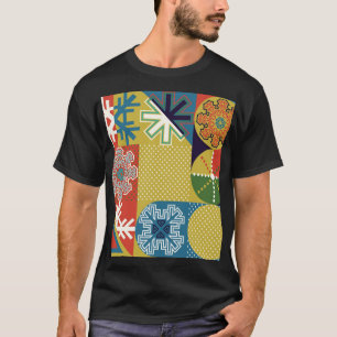 Multicolor Geometrie: Hintergrund der lokalen Schn T-Shirt