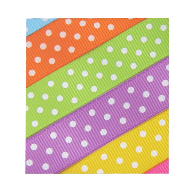 Multicolor-Gepunktet-Band Notizblock (Vorderseite)