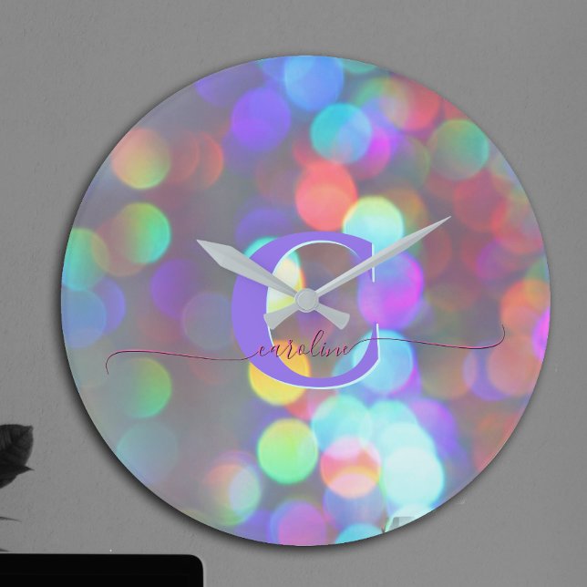 Multicolor-Glitzern Große Wanduhr (Von Creator hochgeladen)