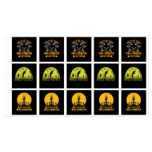 Multicolor Halloween Square Sticker