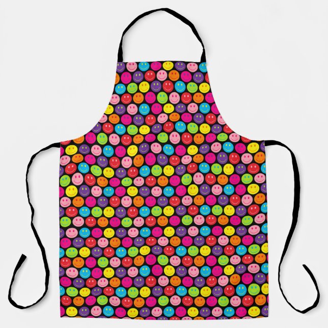 Multicolor Happy Face Schürze (Vorderseite)