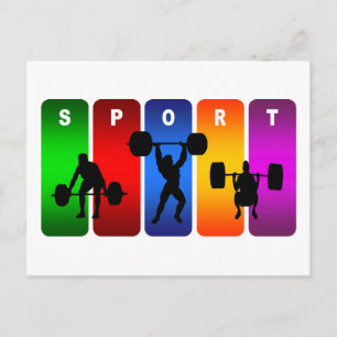 Multicolor-Hebezeug Postkarte