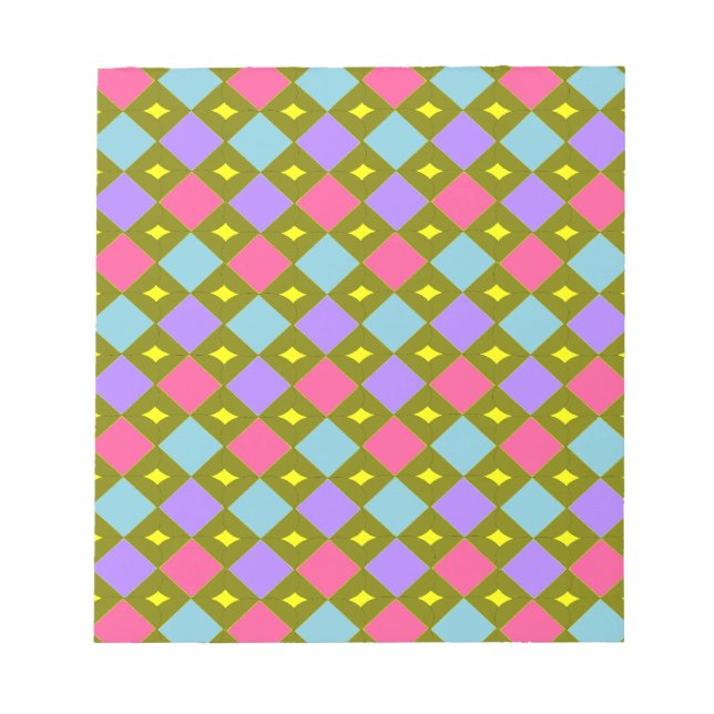 Multicolor Honeycomb Erstellen Sie Notepad. Notizblock (Vorderseite)