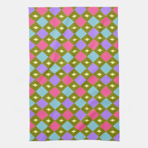 Multicolor Honeycomb You Create Kitchen Handtuch