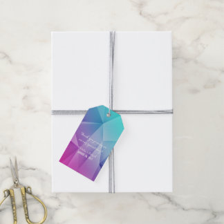 Multicolor Jewel Tones Wedding Gift Tags Geschenkanhänger