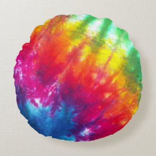 Multicolor-Krawatte Rundes Kissen
