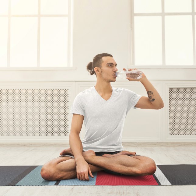 Multicolor Lässige Streifen Yogamatte (Von Creator hochgeladen)