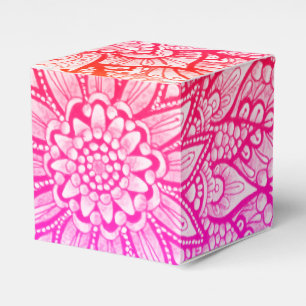 Multicolor-Mandala-Design Originalkunst Geschenkschachtel