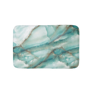 Multicolor-Marmor: Onyx-Glaseffekt. Badematte