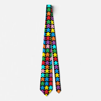 Multicolor Meeples Necktie Krawatte