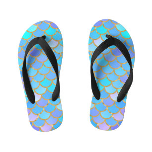 Multicolor Mermaid Scales Kinderbadesandalen