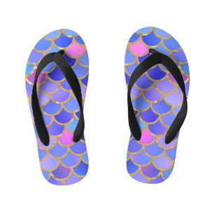 Multicolor Mermaid Scales Kinderbadesandalen