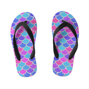 Multicolor Mermaid Scales Kinderbadesandalen