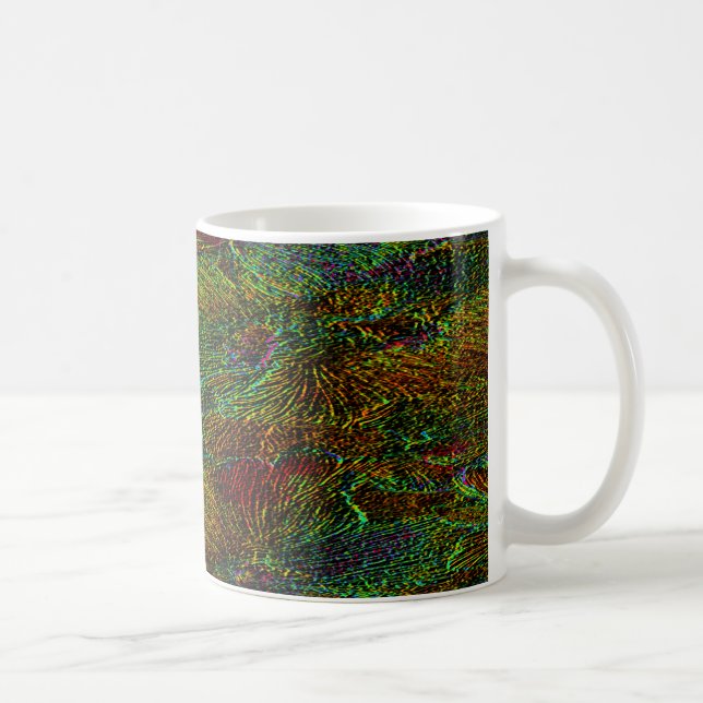 Multicolor-Metallic-Blumenmotive Kaffeemaschine Ta Kaffeetasse (Rechts)