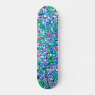 Multicolor Mosaic Modern Grit Glitzer #2 Skateboard