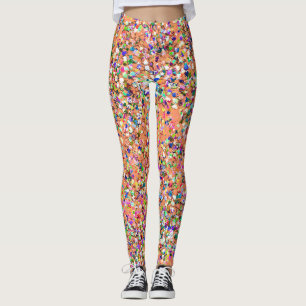 Multicolor Mosaic Modern Grit Glitzer #5 Leggings