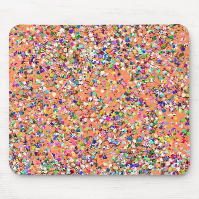 Multicolor Mosaic Modern Grit Glitzer #5 Mousepad (Vorne)