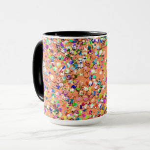 Multicolor Mosaic Modern Grit Glitzer #5 Tasse