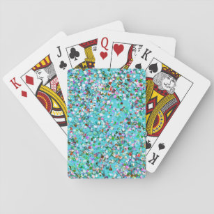 Multicolor Mosaic Modern Grit Glitzer #7 Spielkarten