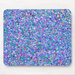 Multicolor Mosaik Modern Grit Glitzer Mousepad