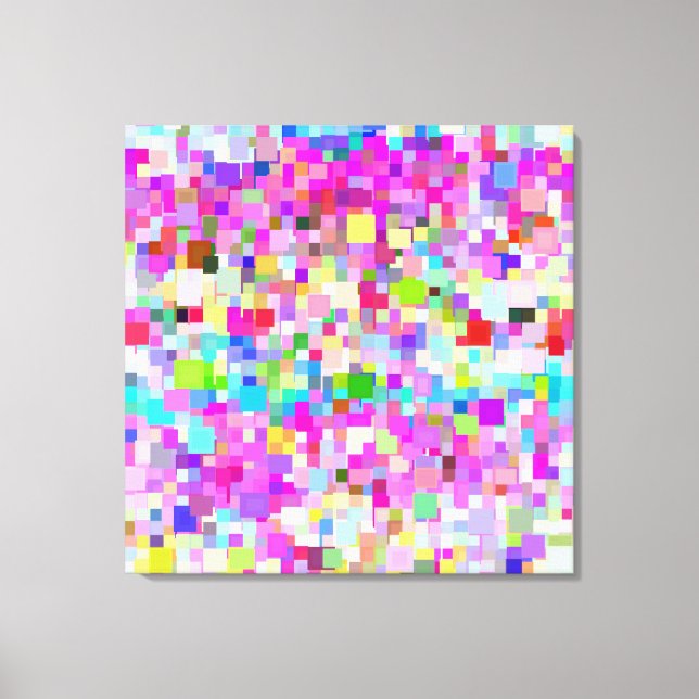 Multicolor-Mosaikmuster #2 Leinwanddruck (Vorderseite)