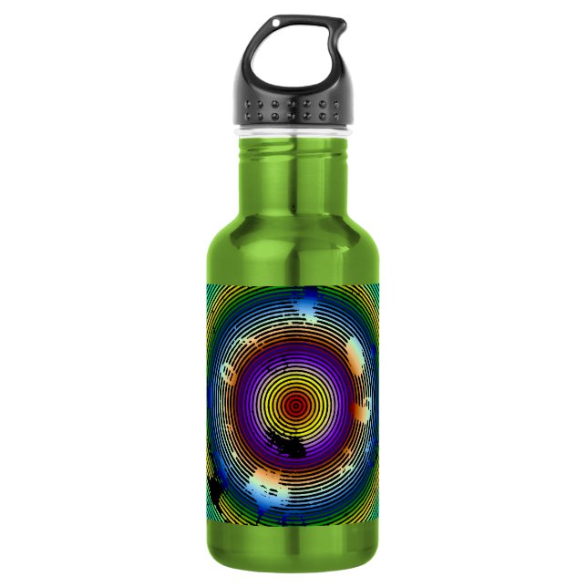 Multicolor-Muster Edelstahlflasche (Vorderseite)
