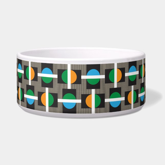 Multicolor-Muster-Hundeschale - Die Avenue 3 Napf (Vorderseite)