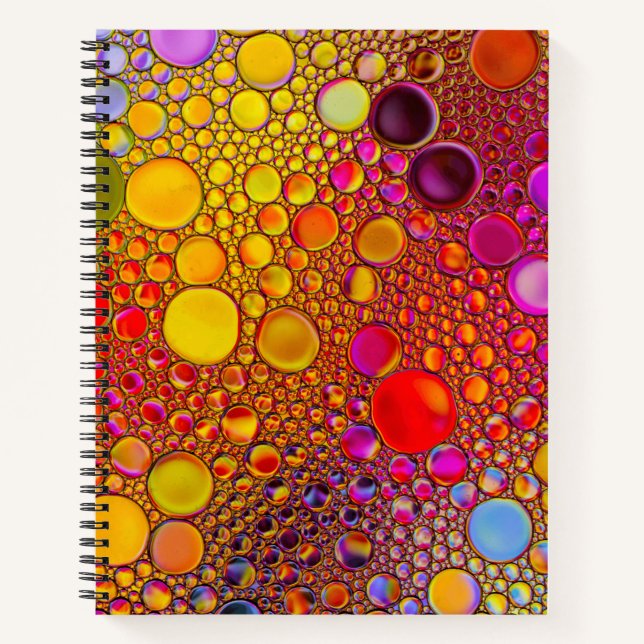 Multicolor-Muster-Notebook Notizbuch (Vorderseite)