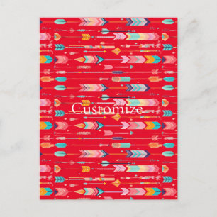 Multicolor-Muster Thunder_Cove Postkarte