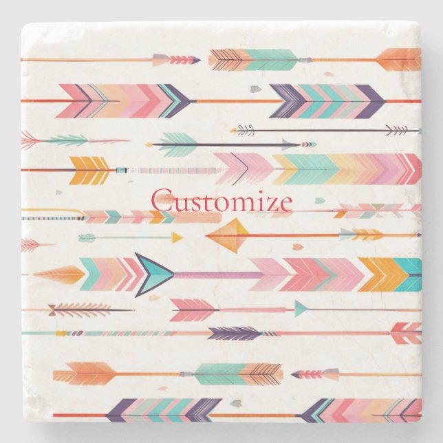 Multicolor-Muster Thunder_Cove Steinuntersetzer (Vorderseite)