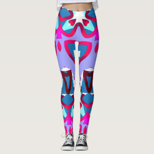 Multicolor-nahtloses Muster "Ratti_Creative_Arts" Leggings