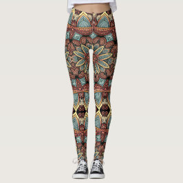 Multicolor-nahtloses Muster "Ratti_Creative_Arts" Leggings