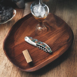 Multicolor Owl Muster Kellnermesser