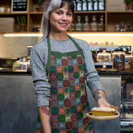 Multicolor Owl Muster Schürze