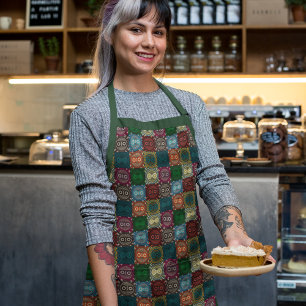 Multicolor Owl Muster Schürze