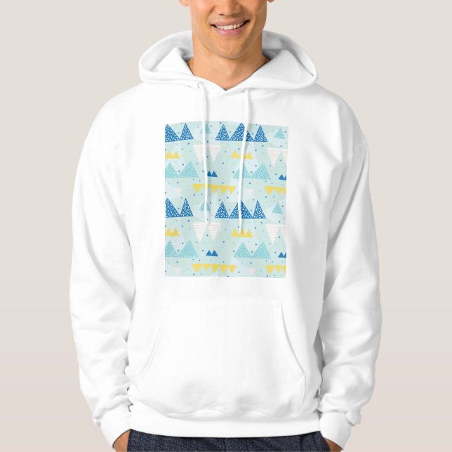 Multicolor Party: Fun Seamless Muster. Hoodie (Vorderseite)