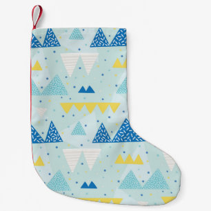 Multicolor Party: Fun Seamless Muster. Kleiner Weihnachtsstrumpf